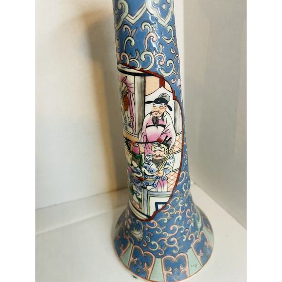 Heygill and H.F.P Oriental 2 Candle Holders Made in Macau One of a Kind RARE ORG - Picture 11 of 16